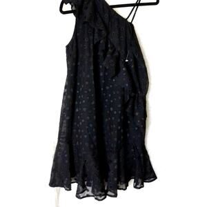 Religion London Enchanment Black Off Shoulder Dress Dots Whimsigoth Size Small